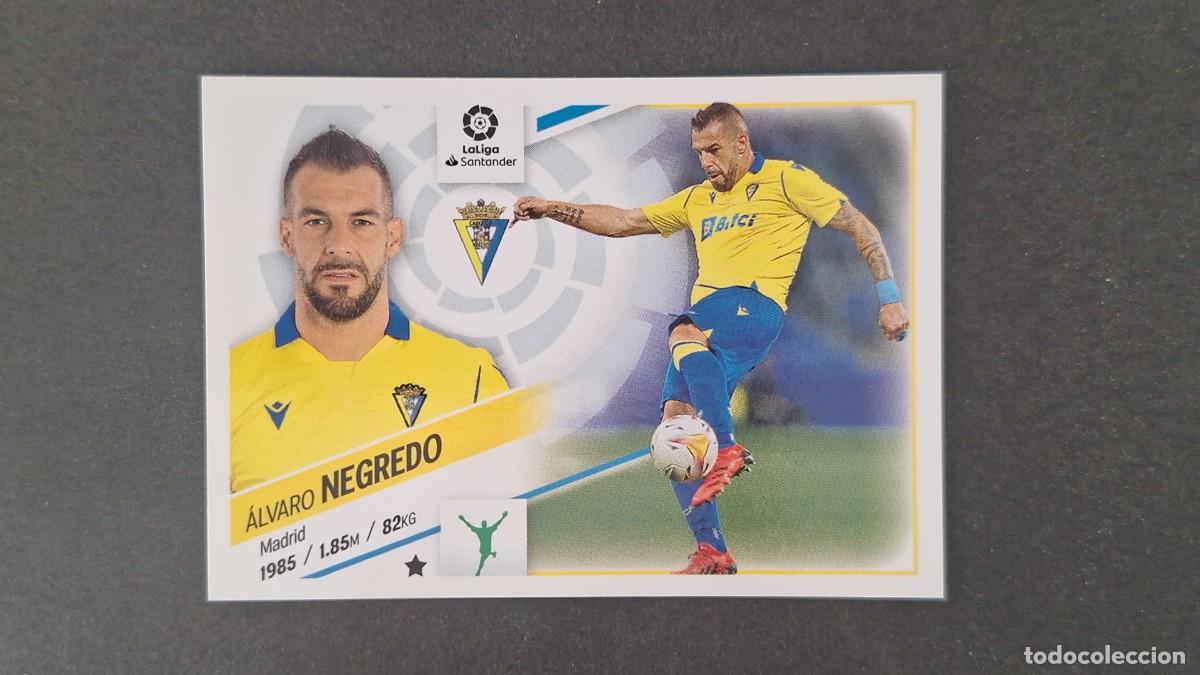 Fu&szlig;ball-Sticker: L1 NEGREDO CADIZ C. F. LIGA ESTE 2022 2023 22 23 NUNCA PEGADO SIN PEGAR