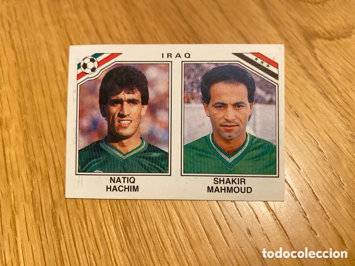 Cromos de f&uacute;tbol: Cromo panini mundial Mexico 86 n&uacute;mero 106 Hachim/Mahmoud - Sticker album world cup 1986