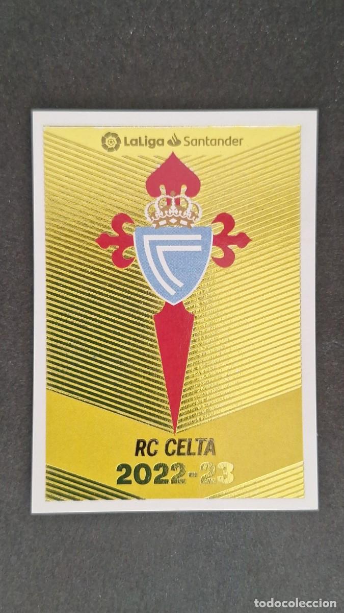 Cromos de f&uacute;tbol: L1 ESCUDO CELTA DE VIGO LIGA ESTE 2022 2023 22 23 NUNCA PEGADO SIN PEGAR