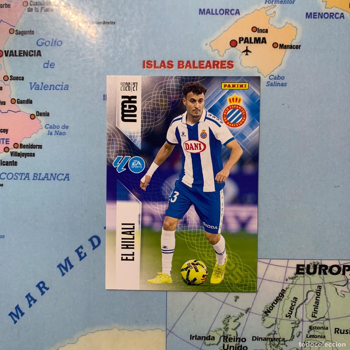 Cromos de f&uacute;tbol: El Hilali N&uacute;mero 166 del Espa&ntilde;ol megacracks 26-27 2026-2027