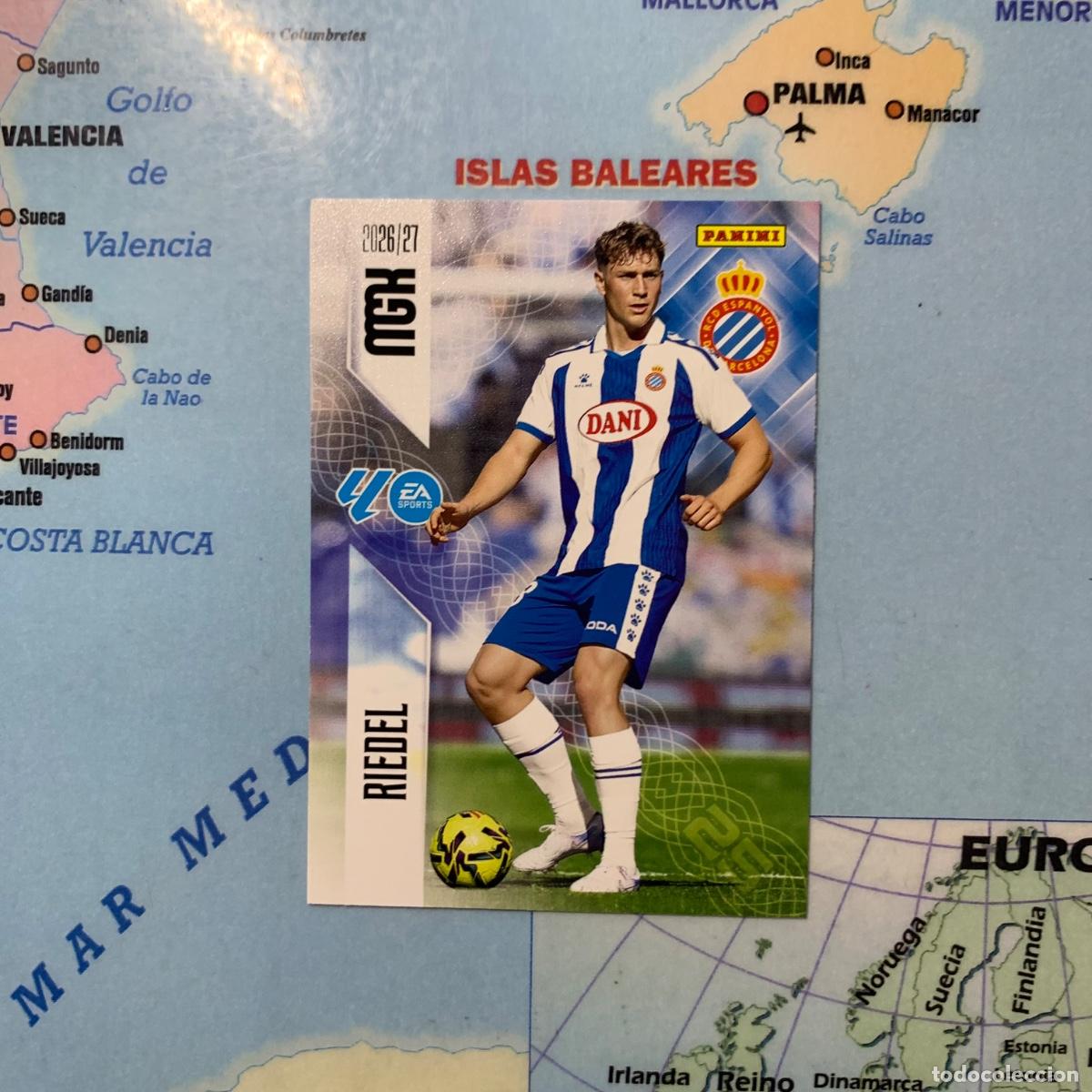Cromos de f&uacute;tbol: Riedel N&uacute;mero 168 del Espa&ntilde;ol megacracks 26-27 2026-2027