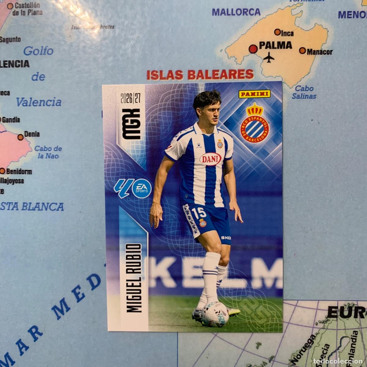 Fu&szlig;ball-Sticker: Miguel Rubio N&uacute;mero 170 del Espa&ntilde;ol megacracks 26-27 2026-2027