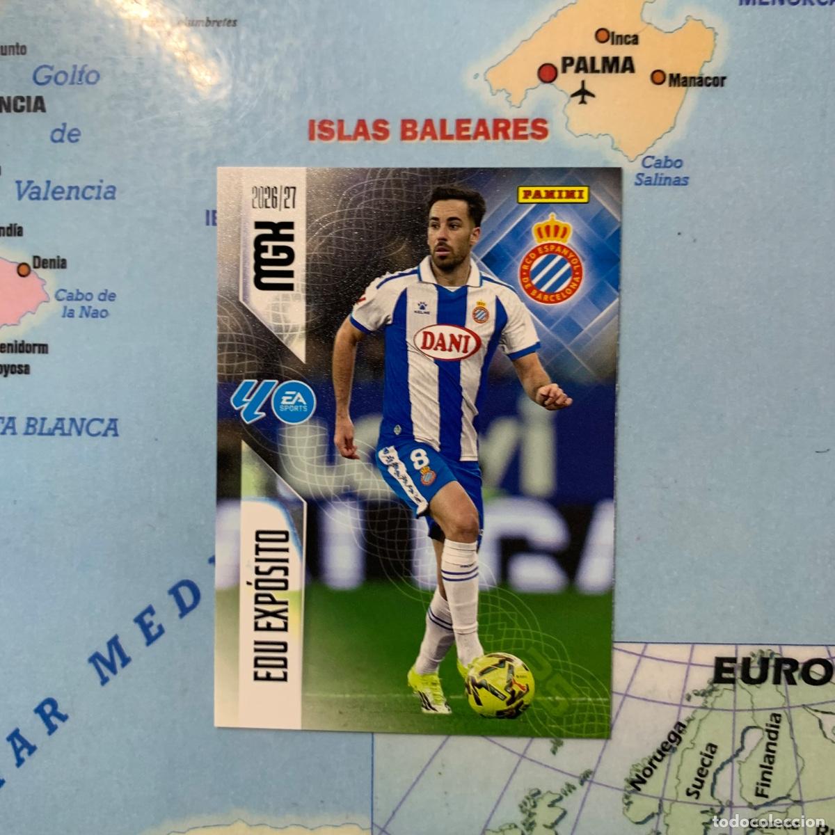 Cromos de f&uacute;tbol: Edu Exp&oacute;sito N&uacute;mero 174 del Espa&ntilde;ol megacracks 26-27 2026-2027