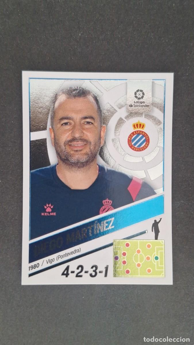 Figurine di Calcio: L1 DIEGO MARTINEZ ENTRENADOR R. C. D. ESPA&Ntilde;OL LIGA ESTE 2022 2023 22 23 NUNCA PEGADO SIN PEGAR