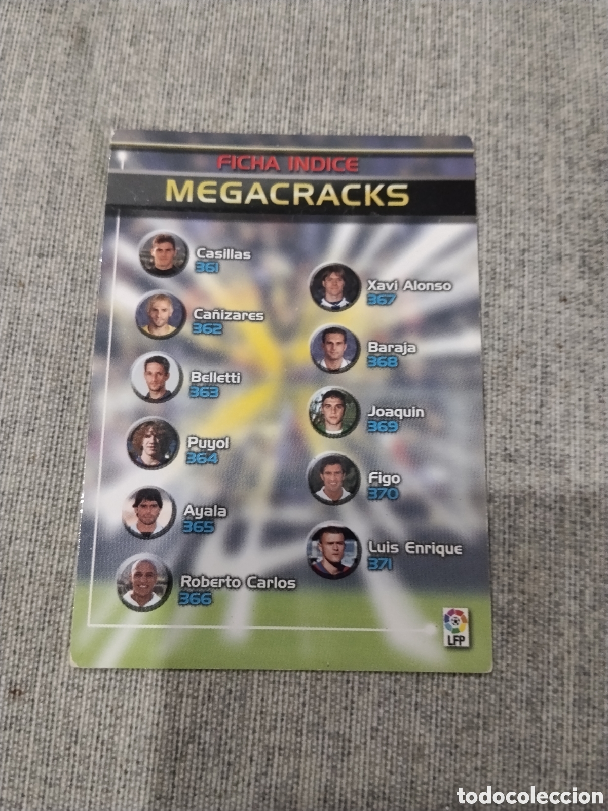 Cromos de f&uacute;tbol: MEGAFICHAS 2003-04 ( INDICE MEGACRACKS - ERROR XABI ALONSO ESCRITO XAVI ALONSO )