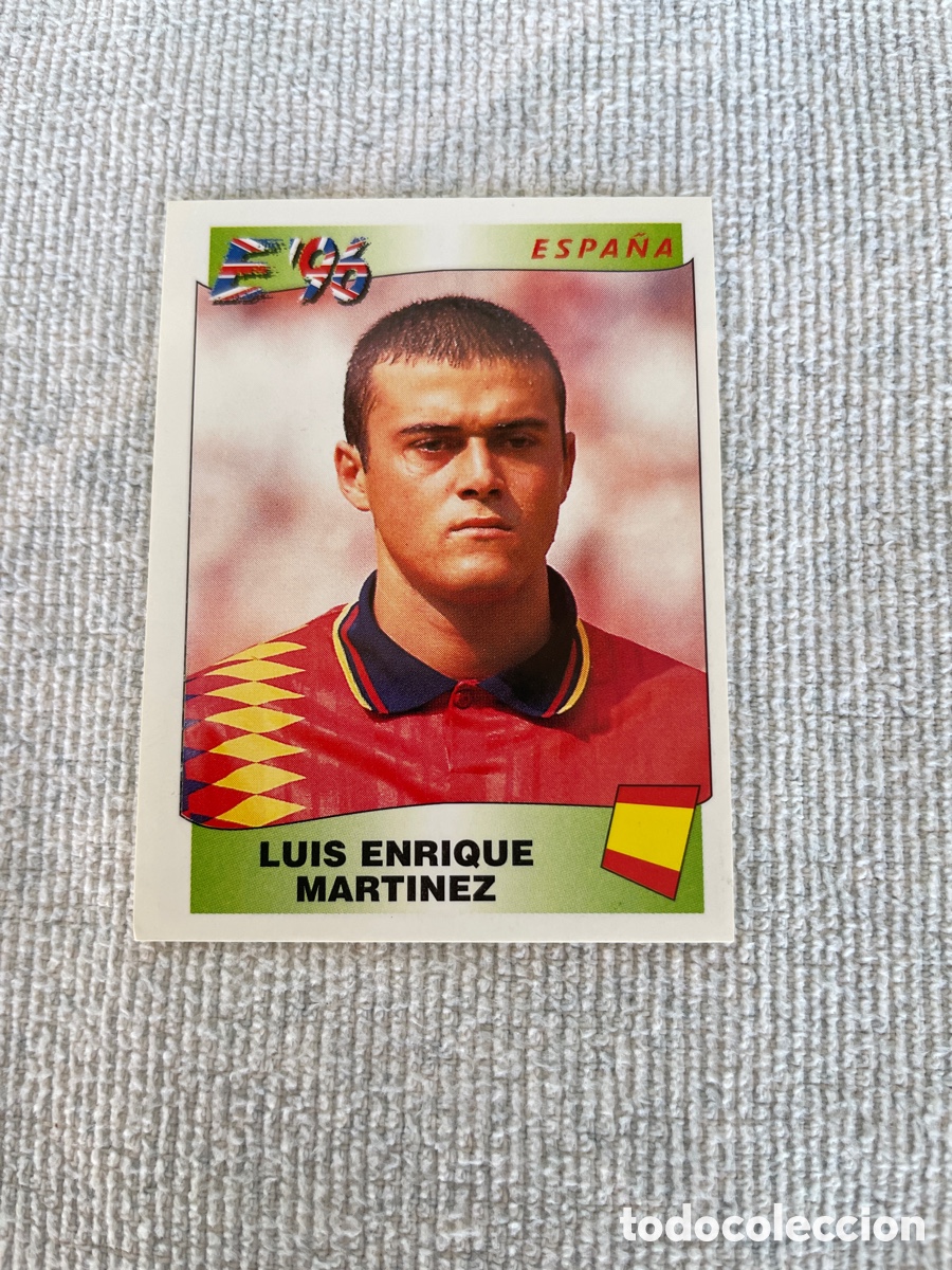 Football Stickers: EUROPA 96 cromo 127 LUIS ENRIQUE sin pegar
