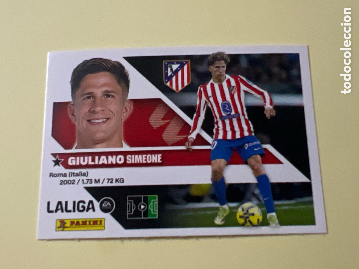 Cromos de f&uacute;tbol: C5464. LIGA ESTE 2026 2027 26 27 NUEVO - ATLETICO DE MADRID N&ordm; 17 GIULIANO