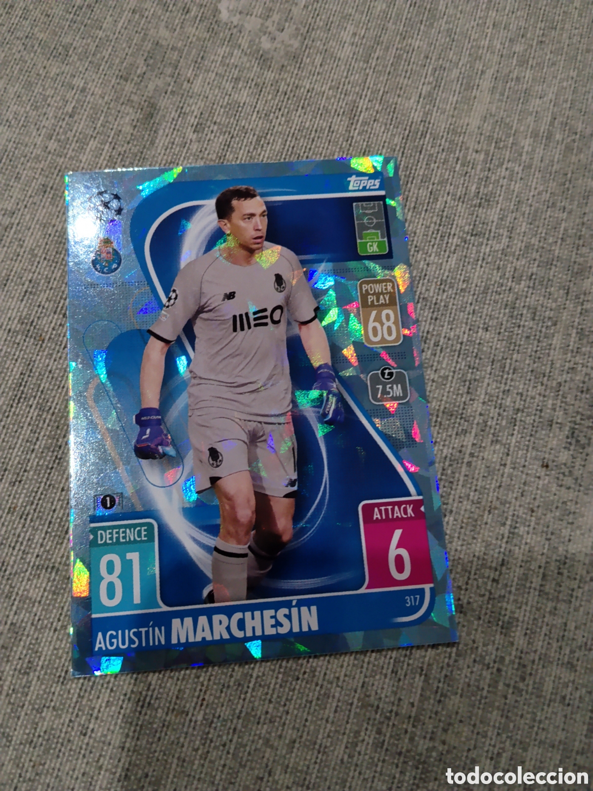 Cartes &agrave; collectionner de Football: TOPPS MATCH ATTAX 2022 - 23 ( CRYSTAL ) N&ordm; 317 MARCHESIN - OPORTO