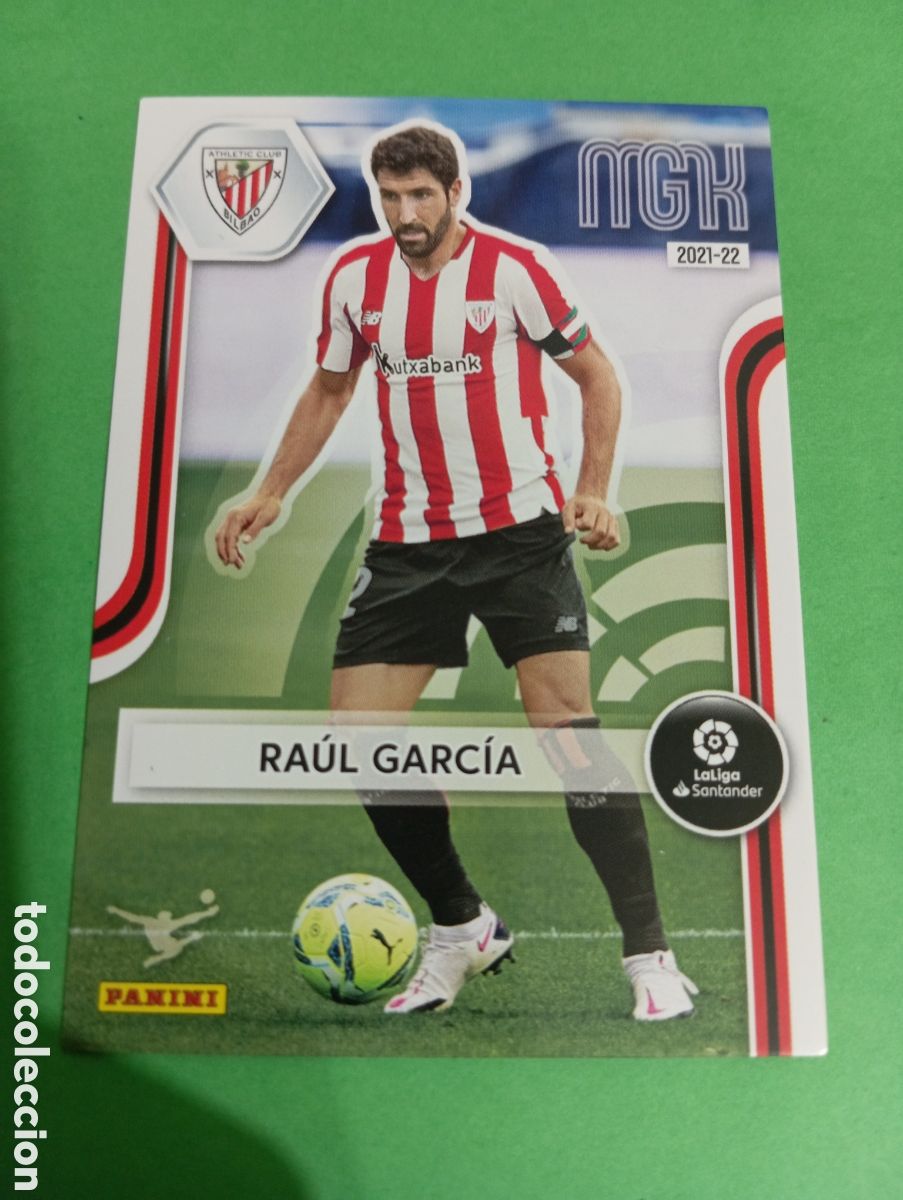 Cromos de f&uacute;tbol: Ra&uacute;l Garc&iacute;a Athletic de Bilbao n&deg;32 / PANINI MEGACRACKS 2021/2022