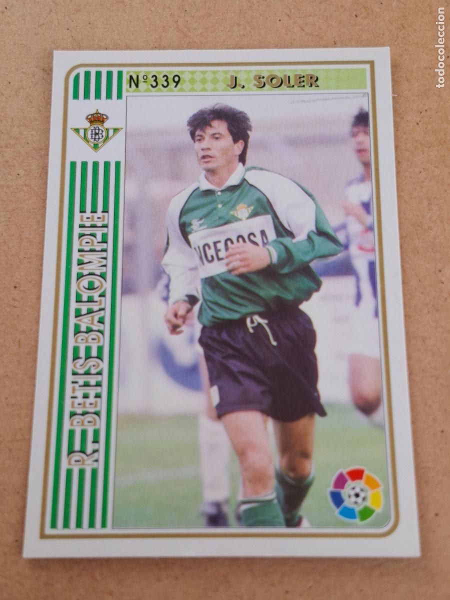 Cromos de f&uacute;tbol: MUNDICROMO 94 95 1994 1995 - 339 J. SOLER - REAL BETIS