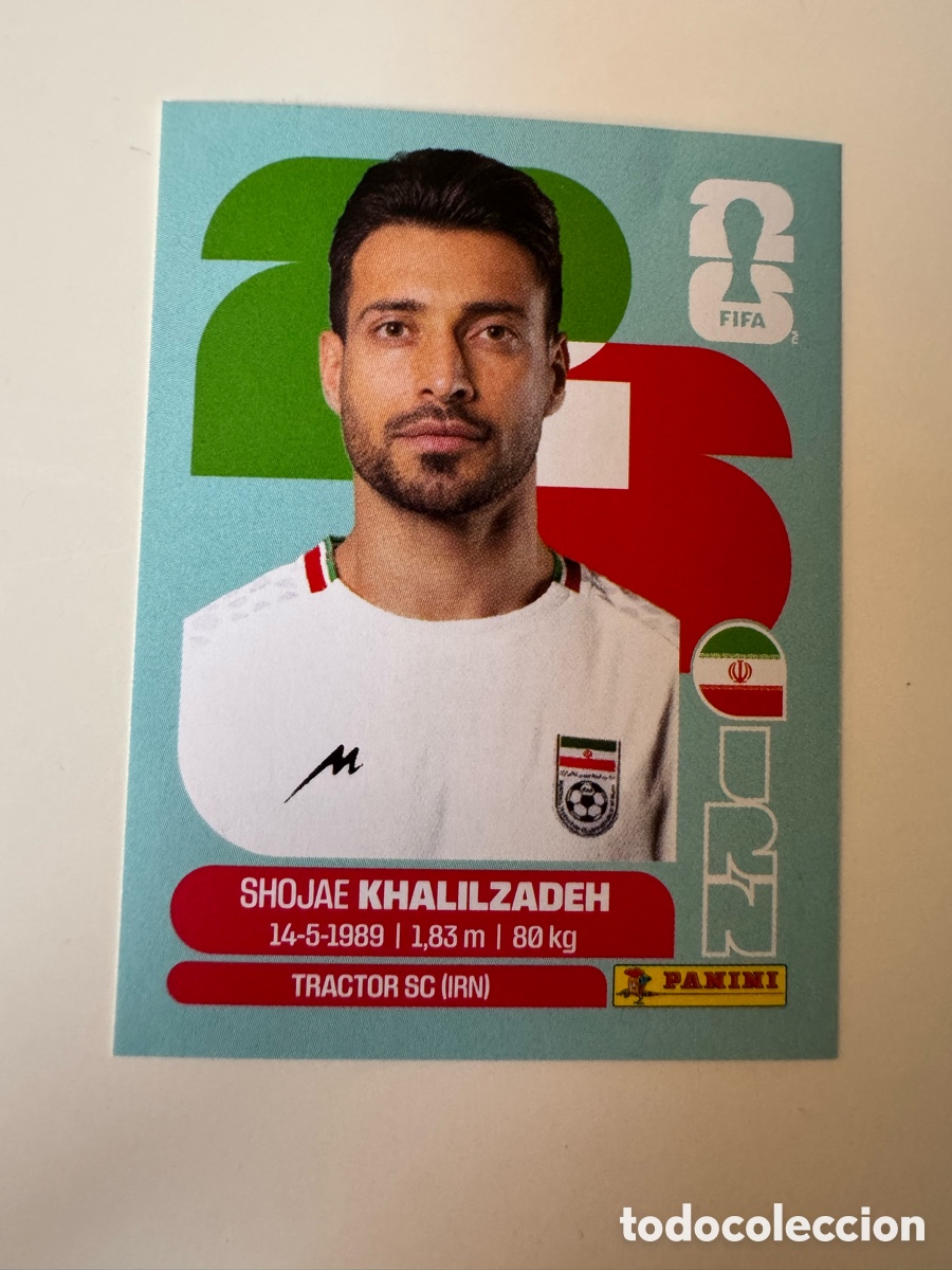 Cromos de f&uacute;tbol: FIFA WORLD CUP 2026 STICKER PANINI &ndash; Shojae Khalilzadeh &ndash; Ir&aacute;n IRN6