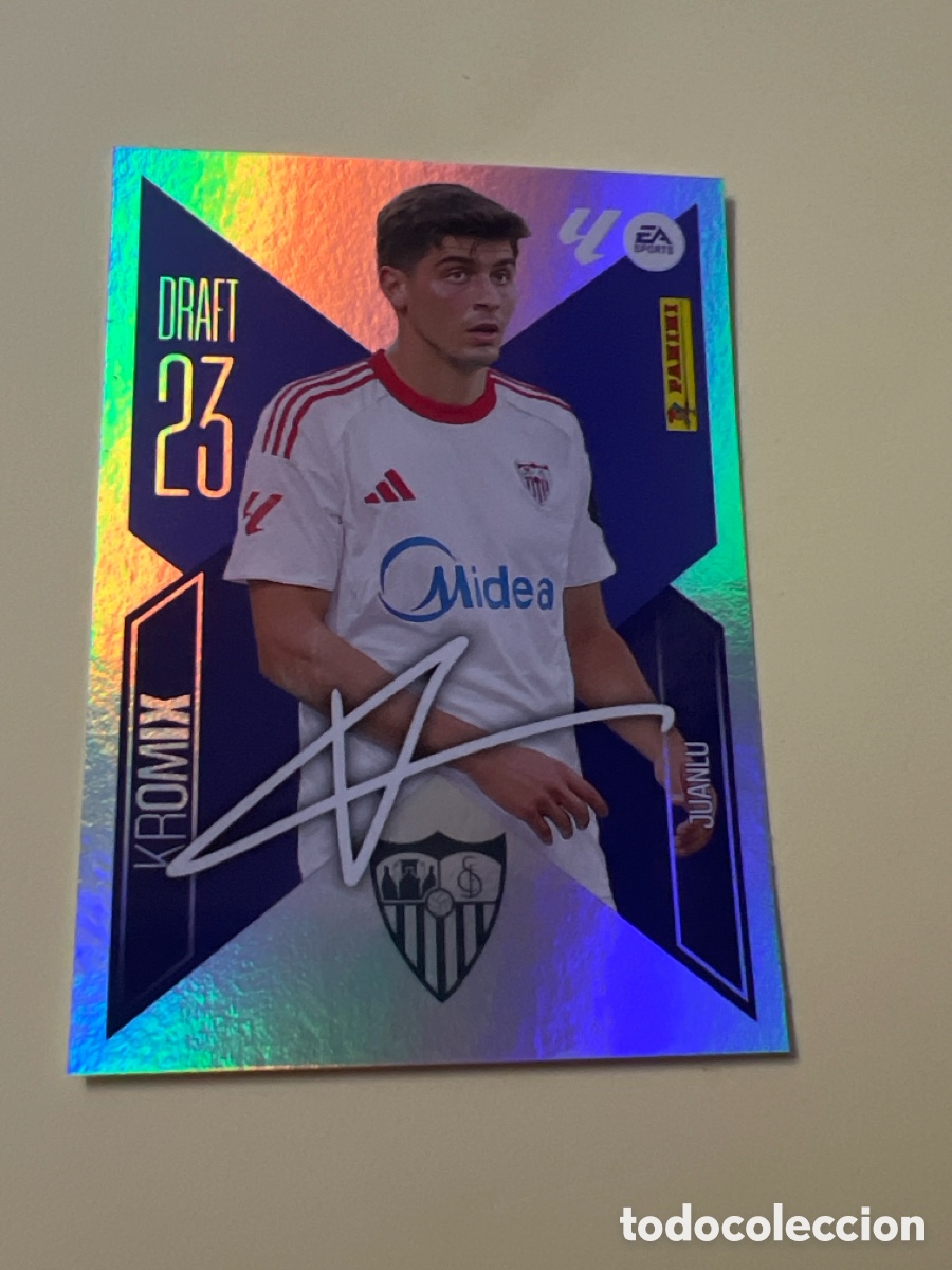 Cromos de f&uacute;tbol: C5470. CROMO FUTBOL JUANLU SEVILLA F.C. SIN PEGAR N&ordm; K14 KROMIX LIGA ESTE 2026-2027/26-27