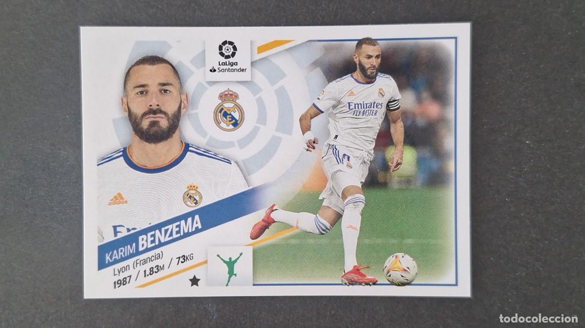 Cromos de f&uacute;tbol: L1 BENZEMA REAL MADRID LIGA ESTE 2022 2023 22 23 NUNCA PEGADO SIN PEGAR