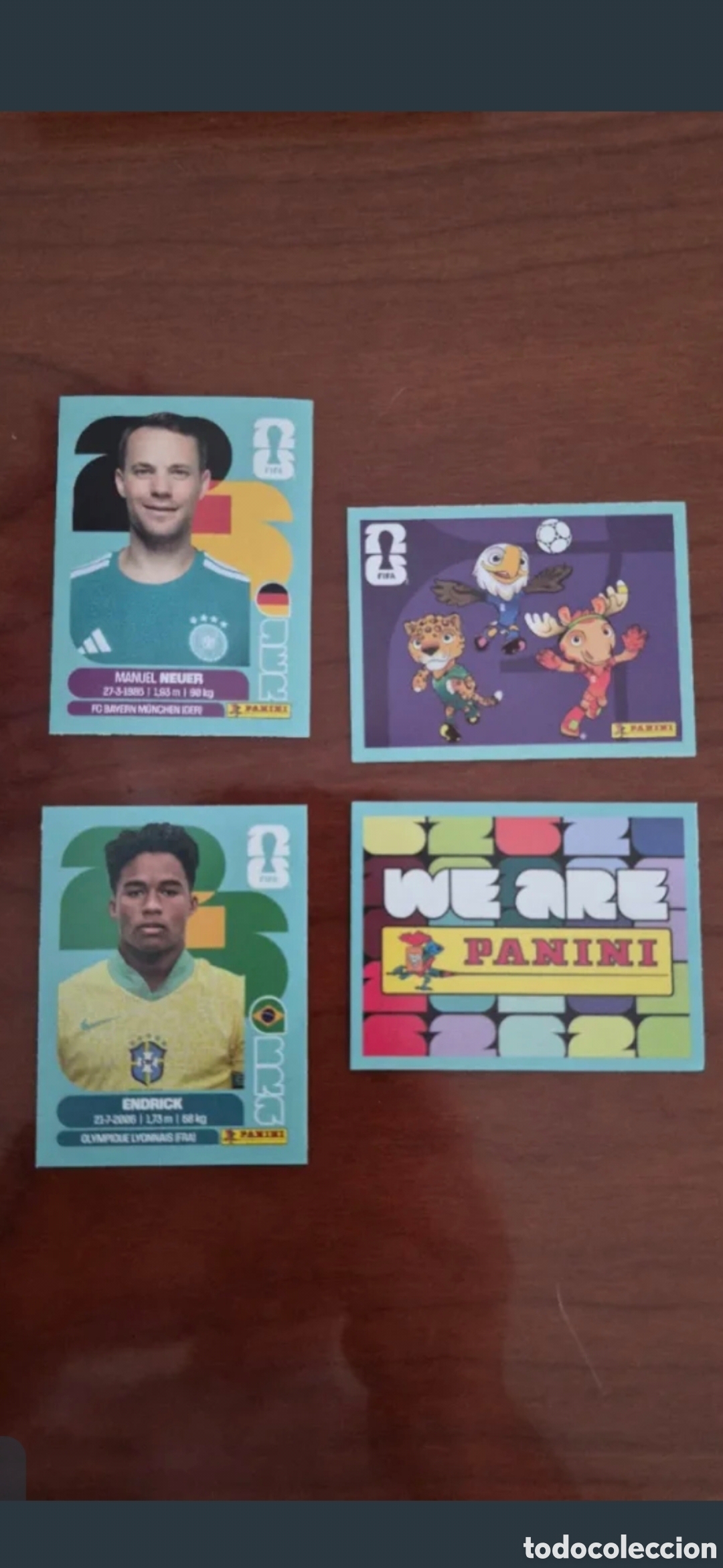 Football Stickers: 4 CROMOS EXCLUSIVOS MUNDIAL 2026