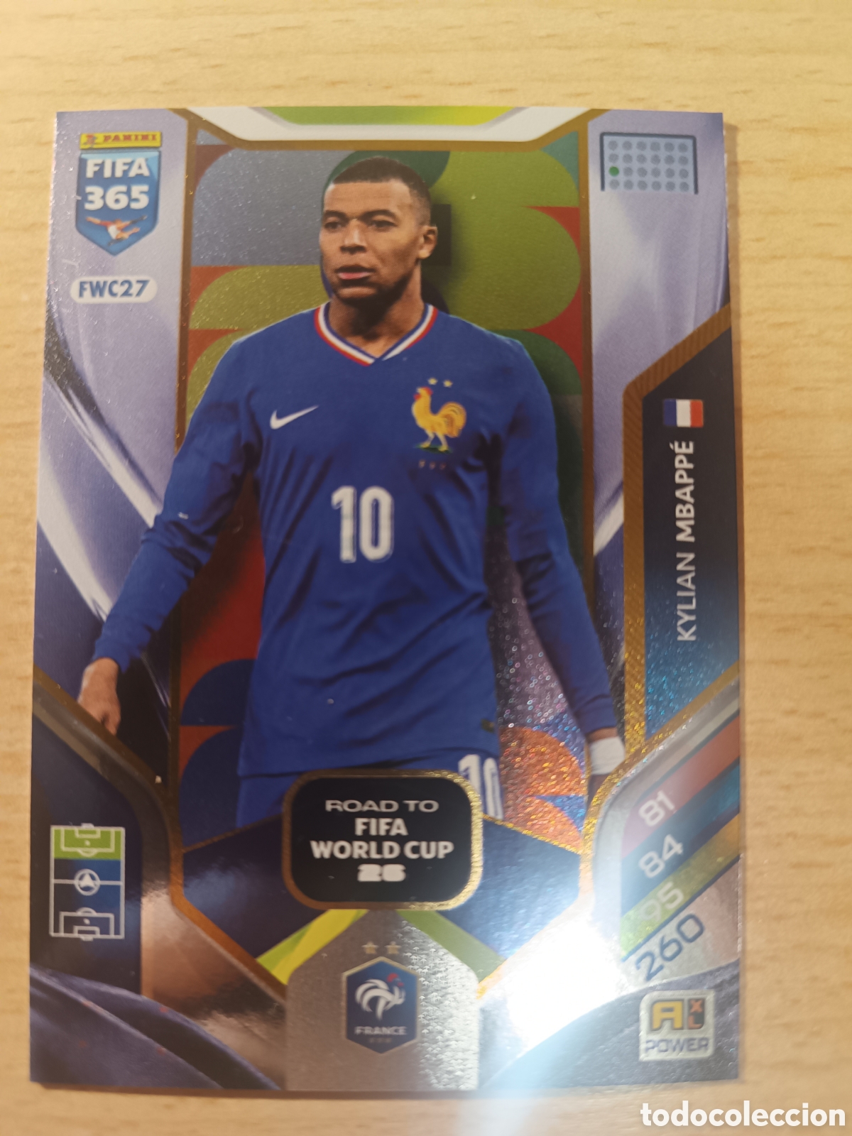 Cromos de f&uacute;tbol: FWC27 KYLIAN MBAPPE FRANCIA ROAD TO FIFA WORLD CUP FIFA 365 2025 2026 25 26