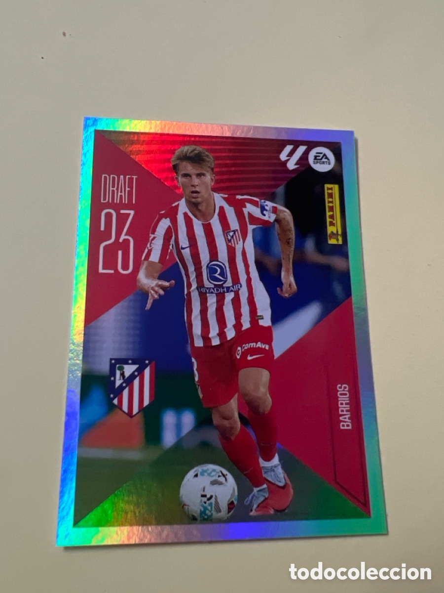 Cromos de f&uacute;tbol: C5473. CROMO FUTBOL BARRIOS ATLETICO DE MADRID SIN PEGAR N&ordm; 3 DRAFT 23 LIGA ESTE 2026-2027/26-27