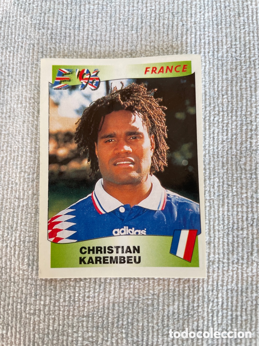 Cromos de f&uacute;tbol: EUROPA 96 cromo 185 CHRISTIAN KAREMBEU sin pegar