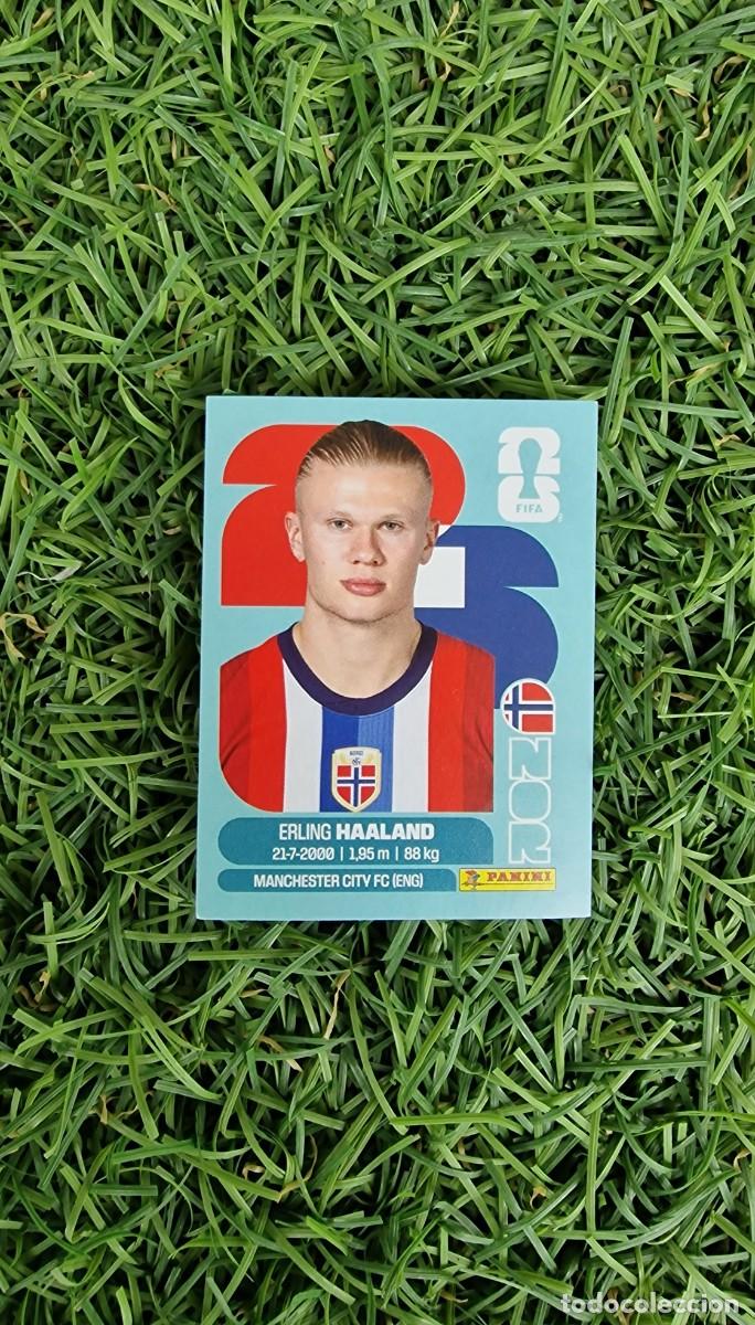 Cromos de f&uacute;tbol: Haaland 15 Noruega Mundial 2026 cromo sticker Panini