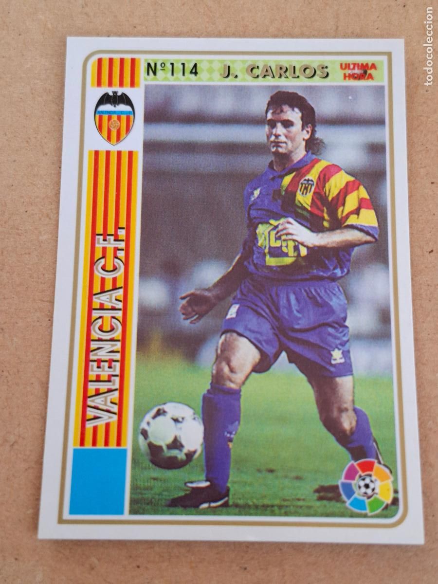 Fu&szlig;ball-Sticker: MUNDICROMO 94 95 1994 1995 - UH &Uacute;LTIMA HORA 114 JUAN CARLOS - VALENCIA CF