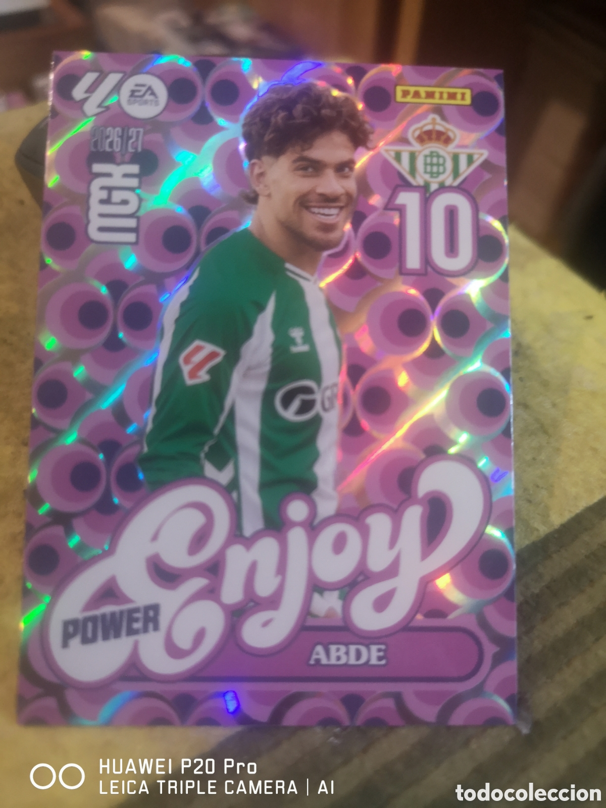 Fu&szlig;ball-Sticker: MEGACRACKS 2026 27 ENJOY POWER ABDE - REAL BETIS P379