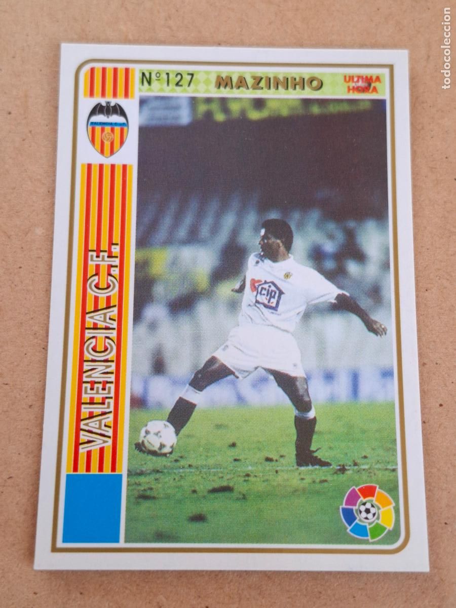 Cartes &agrave; collectionner de Football: MUNDICROMO 94 95 1994 1995 - UH &Uacute;LTIMA HORA 128 MAZINHO - VALENCIA CF