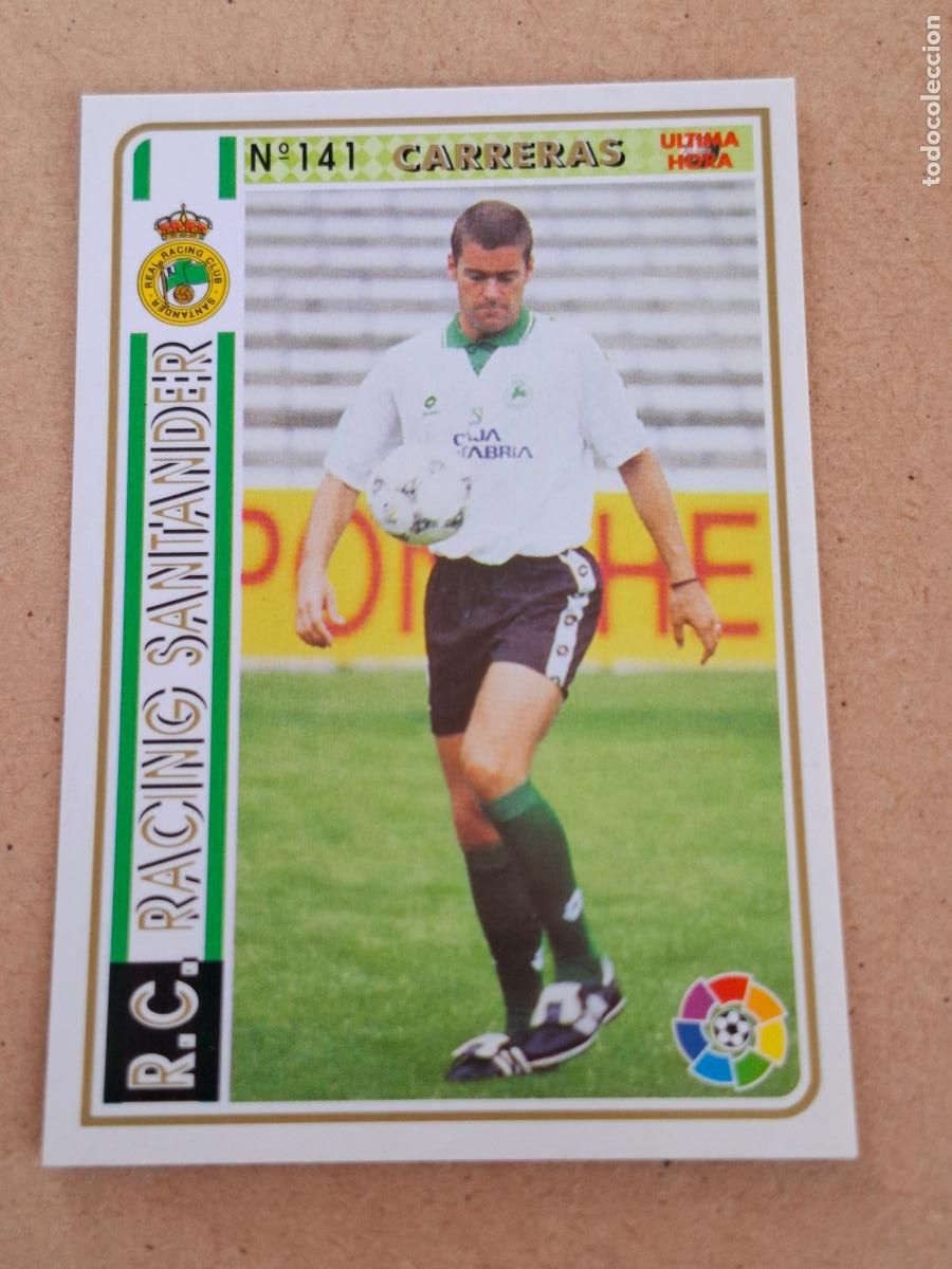 Figurine di Calcio: MUNDICROMO 94 95 1994 1995 - UH &Uacute;LTIMA HORA 141 CARRERAS - RACING SANTANDER
