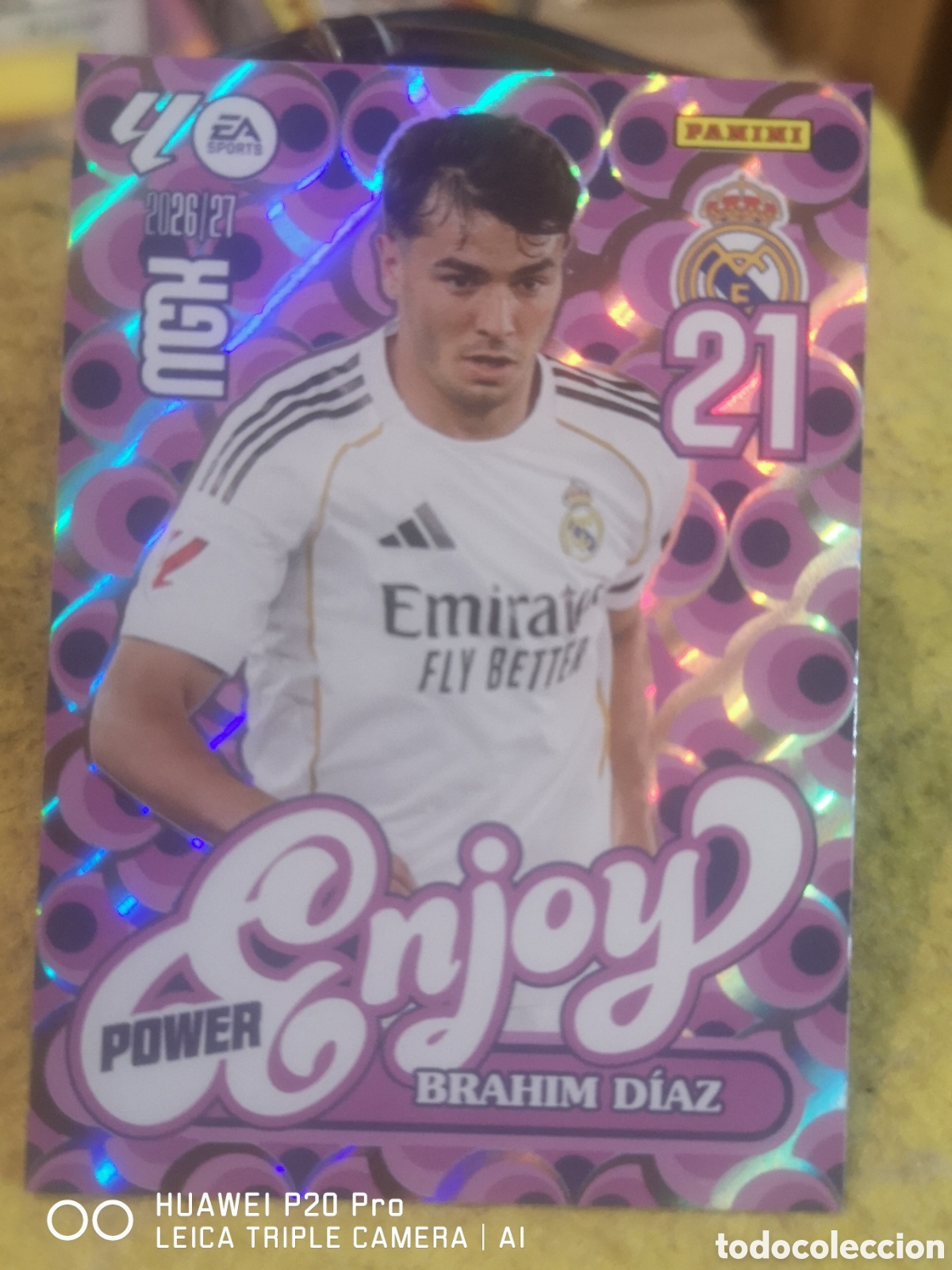 Figurine di Calcio: MEGACRACKS 2026 27 ENJOY POWER BRAHIM DIAZ - REAL MADRID 380P