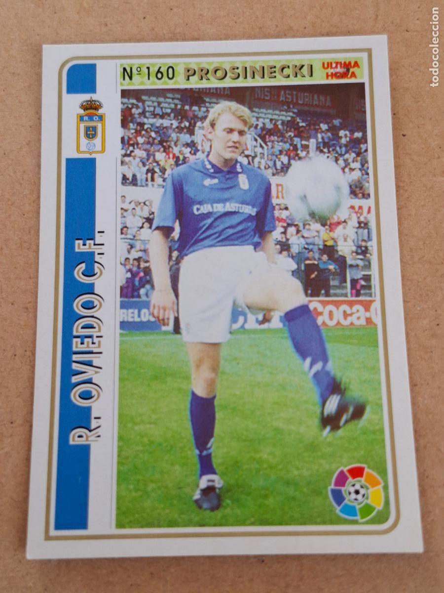 Football Stickers: MUNDICROMO 94 95 1994 1995 - UH &Uacute;LTIMA HORA 160 PROSINECKI - REAL OVIEDO