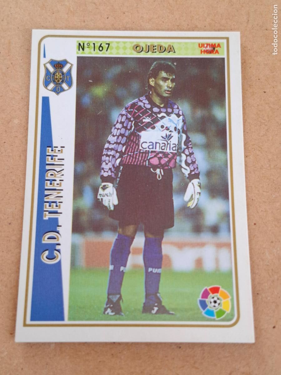 Cartes &agrave; collectionner de Football: MUNDICROMO 94 95 1994 1995 - UH &Uacute;LTIMA HORA 167 OJEDA - CD. TENERIFE