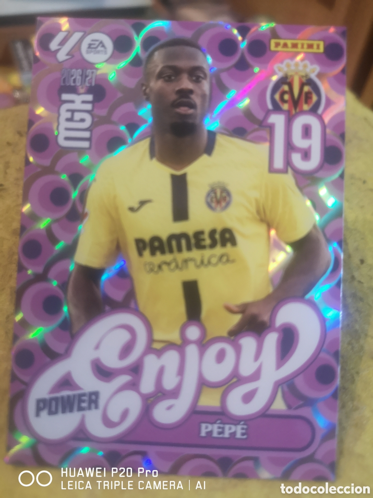 Cartes &agrave; collectionner de Football: MEGACRACKS 2026 27 ENJOY POWER PEPE - VILLARREAL 386P