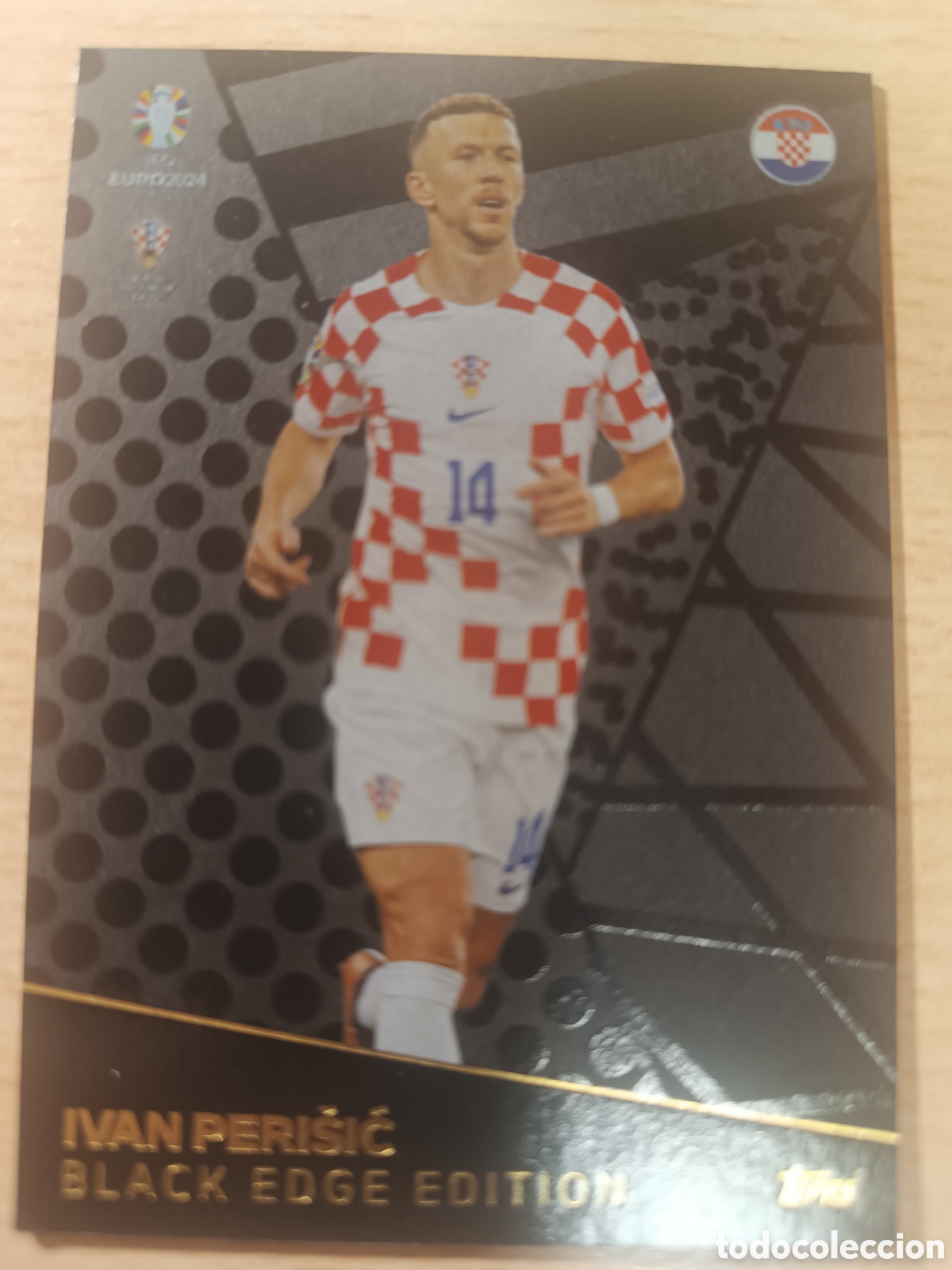 Cromos de f&uacute;tbol: BE 6 BE6 IVAN PERISIC CROACIA BLACK EDGE EDITON MATCH ATTAX UEFA EURO GERMANY 2024 TOPPS 24
