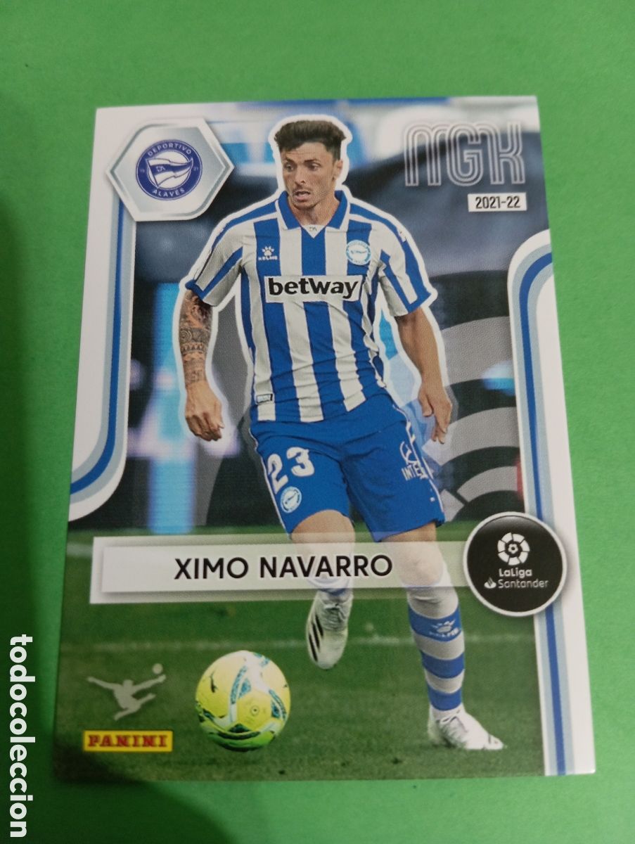 Cromos de f&uacute;tbol: Ximo Navarro Alav&eacute;s n&deg;5 / PANINI MEGACRACKS 2021/2022