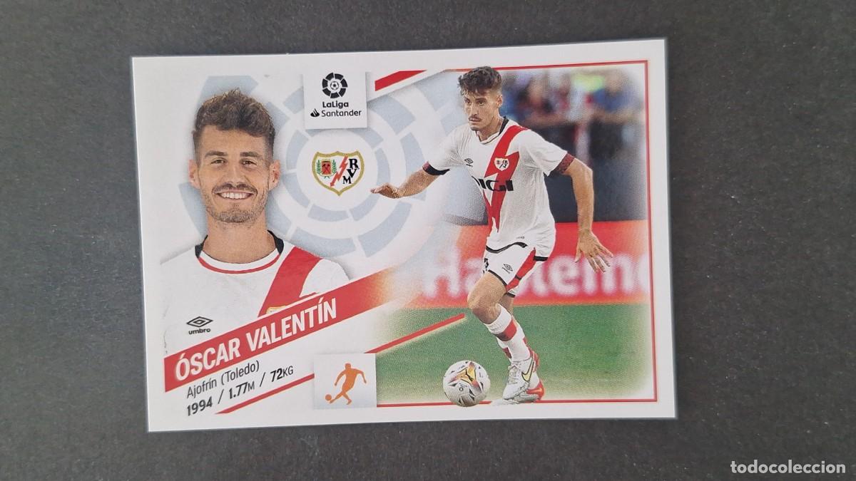 Cromos de f&uacute;tbol: L1 OSCAR VALENTIN RAYO VALLECANO LIGA ESTE 2022 2023 22 23 NUNCA PEGADO SIN PEGAR