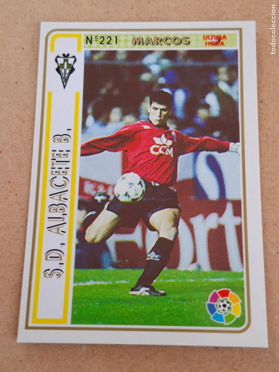 Cartes &agrave; collectionner de Football: MUNDICROMO 94 95 1994 1995 - UH &Uacute;LTIMA HORA 221 MARCOS - ALBACETE BALOMPIE