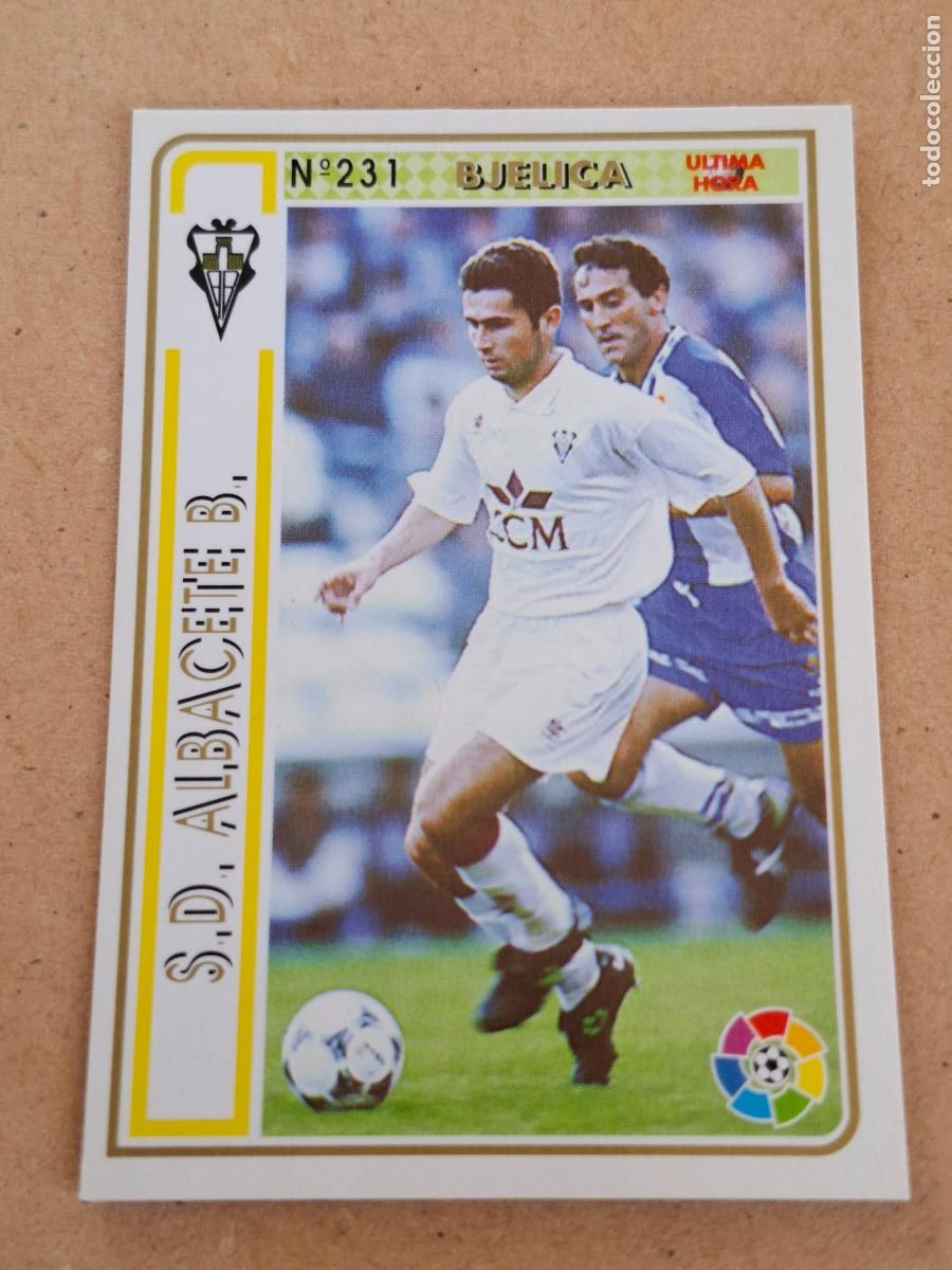Cartes &agrave; collectionner de Football: MUNDICROMO 94 95 1994 1995 - UH &Uacute;LTIMA HORA 231 BJELICA - ALBACETE BALOMPIE