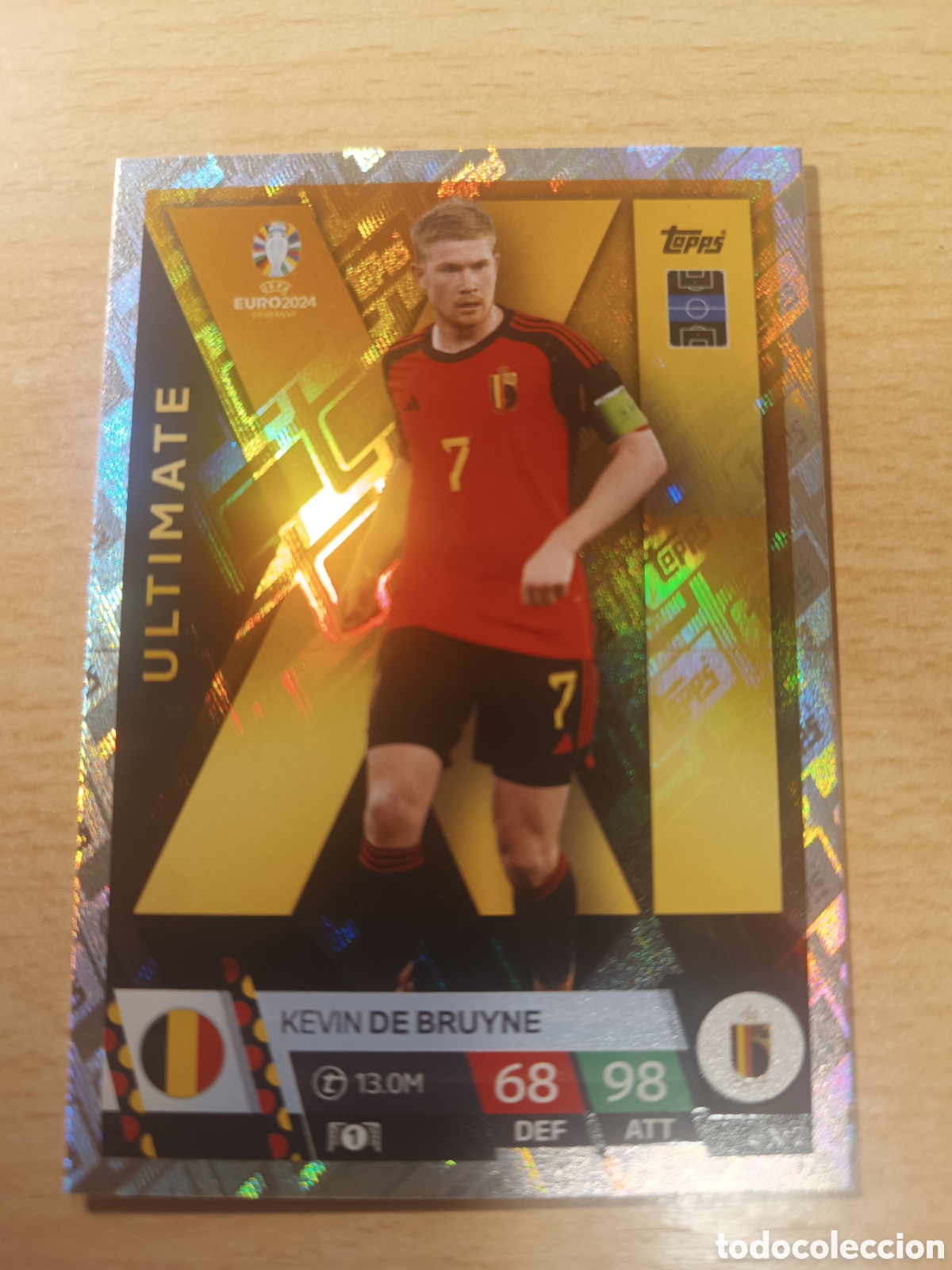 Figurine di Calcio: U XI7 U XI 7 KEVIN DE BRUYNE BELGICA ULTIMATE XI MATCH ATTAX UEFA EURO GERMANY 2024 TOPPS