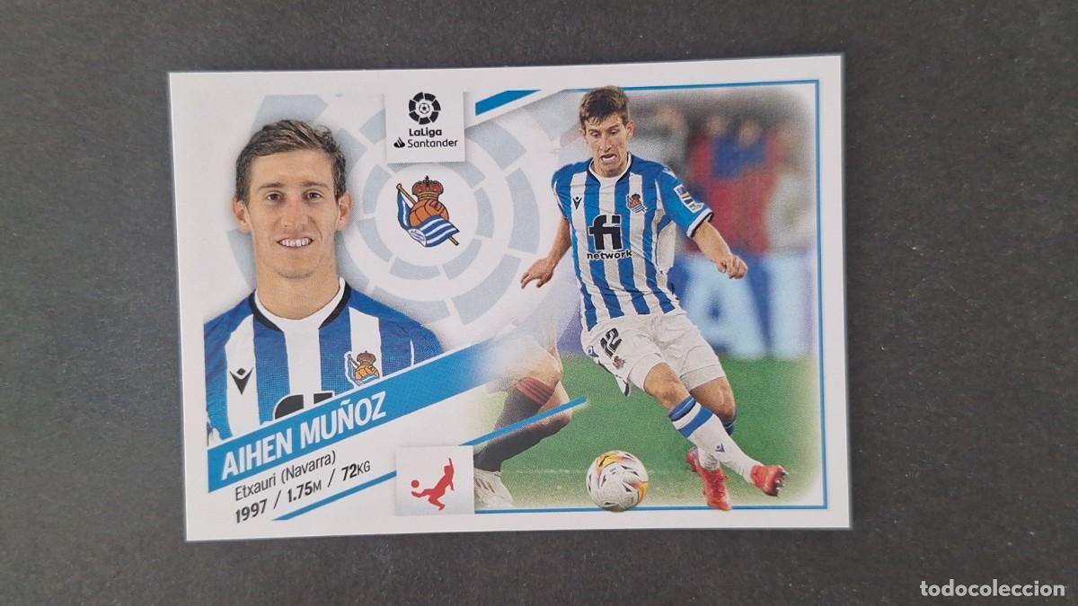 Figurine di Calcio: L1 AIHEN MU&Ntilde;OZ REAL SOCIEDAD LIGA ESTE 2022 2023 22 23 NUNCA PEGADO SIN PEGAR