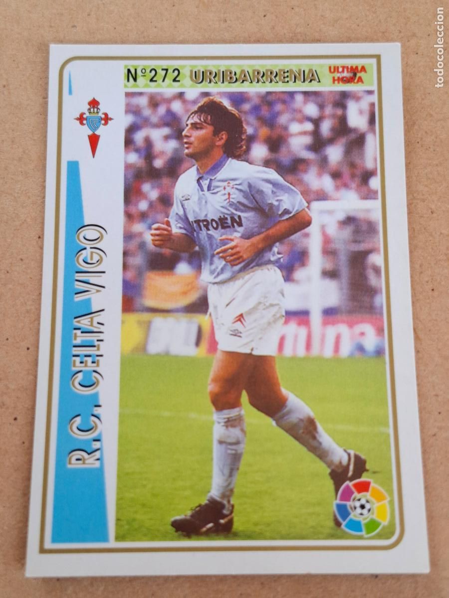 Figurine di Calcio: MUNDICROMO 94 95 1994 1995 - UH &Uacute;LTIMA HORA 272 URIBARRENA - R.C. CELTA VIGO