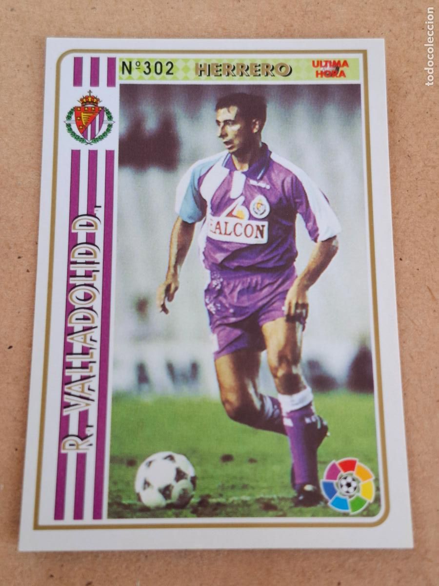 Figurine di Calcio: MUNDICROMO 94 95 1994 1995 - UH &Uacute;LTIMA HORA 302 HERRERO - REAL VALLADOLID