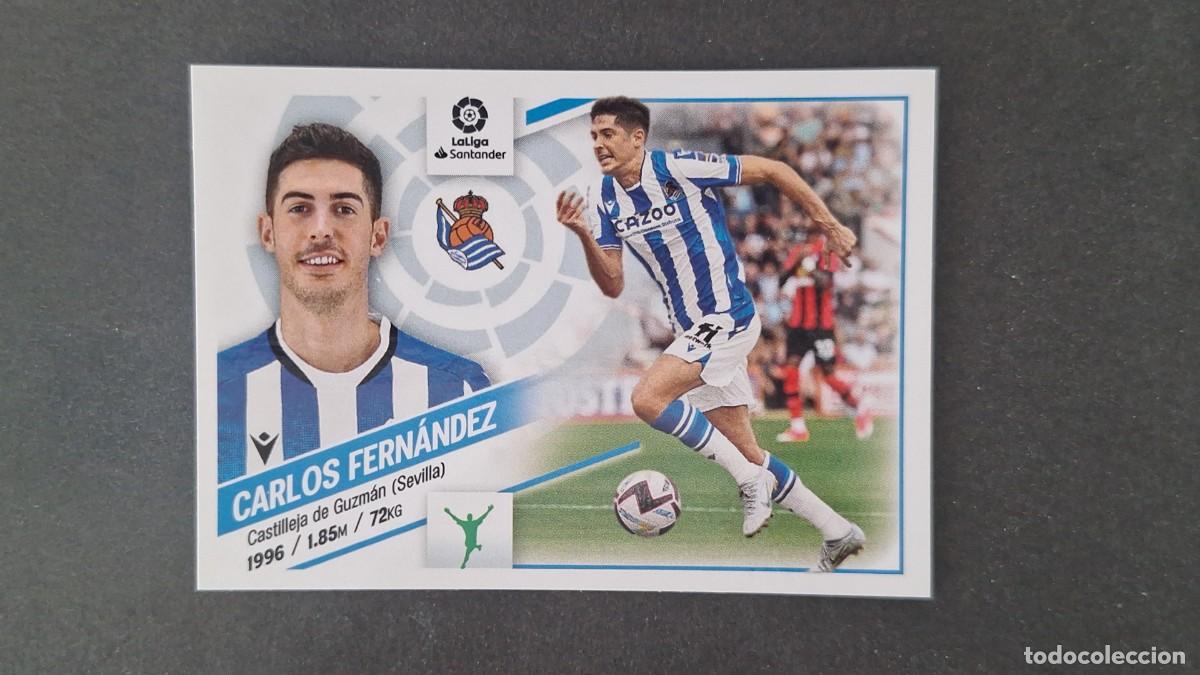 Cartes &agrave; collectionner de Football: L1 CARLOS FERNANDEZ REAL SOCIEDAD LIGA ESTE 2022 2023 22 23 NUNCA PEGADO SIN PEGAR