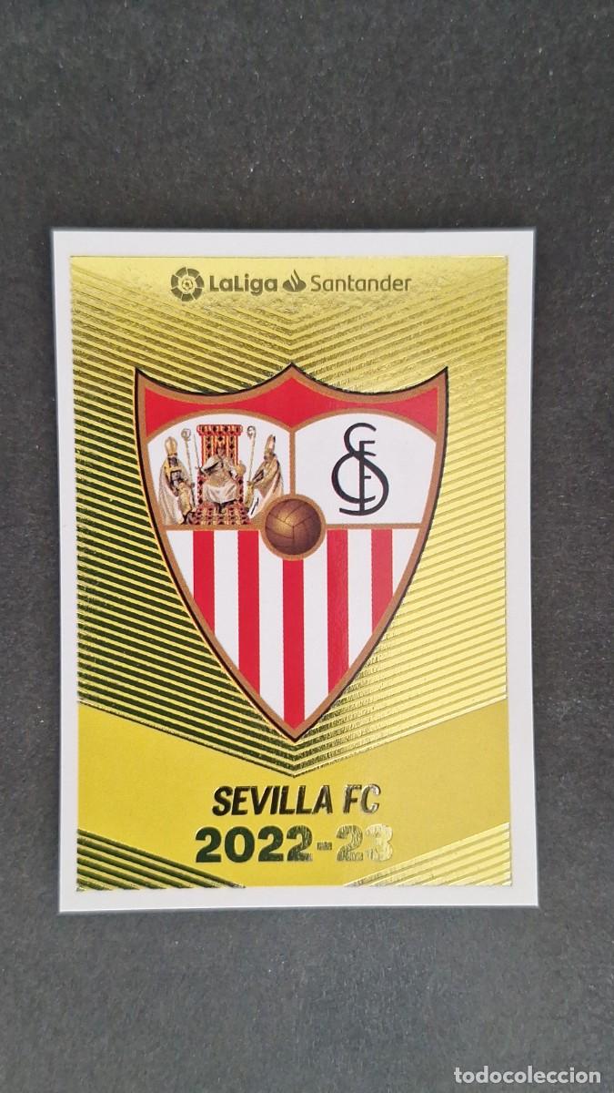 Cartes &agrave; collectionner de Football: L1 ESCUDO SEVILLA F. C. LIGA ESTE 2022 2023 22 23 NUNCA PEGADO SIN PEGAR