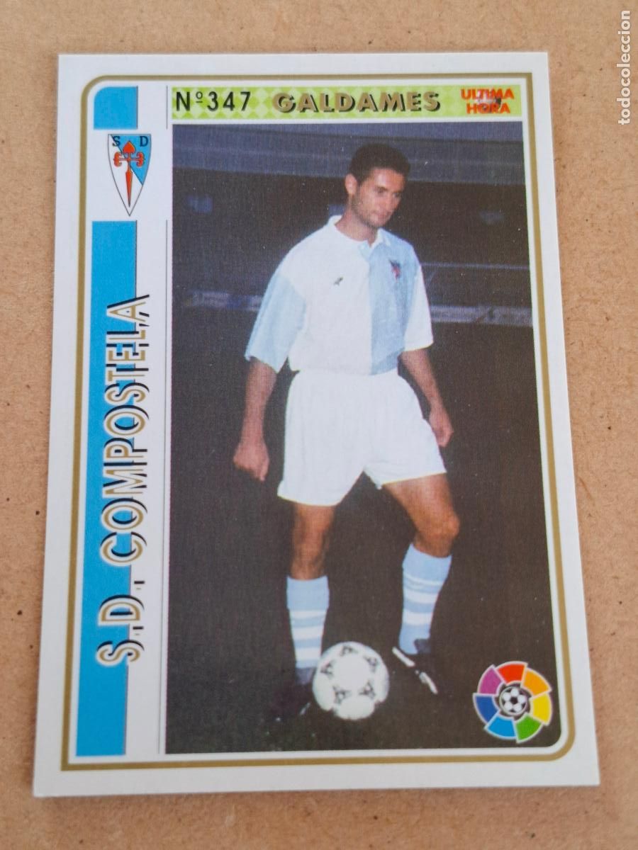 Cromos de Futebol: MUNDICROMO 94 95 1994 1995 - UH &Uacute;LTIMA HORA 347 GALDAMES - SD. COMPOSTELA