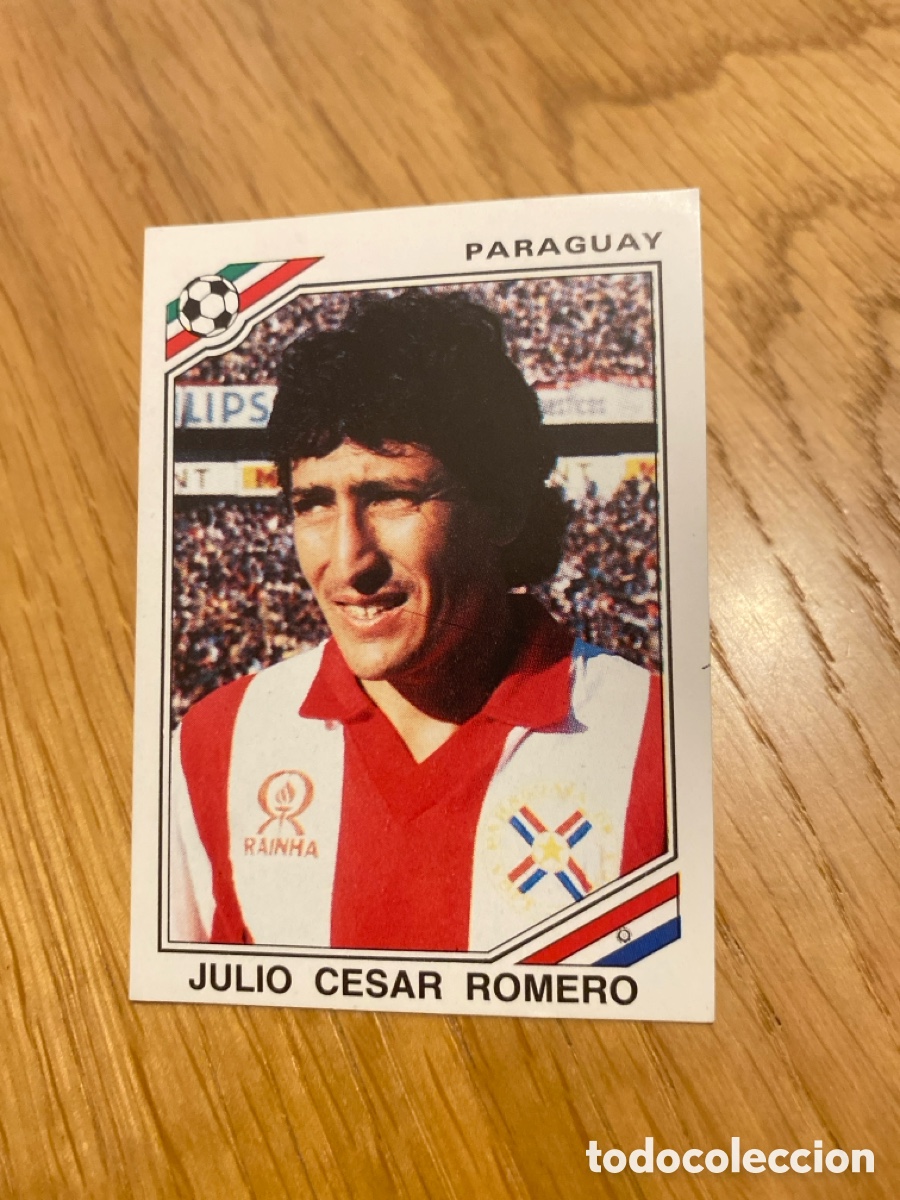 Cromos de Futebol: Cromo panini mundial Mexico 86 n&uacute;mero 159 Romero - Sticker album world cup 1986