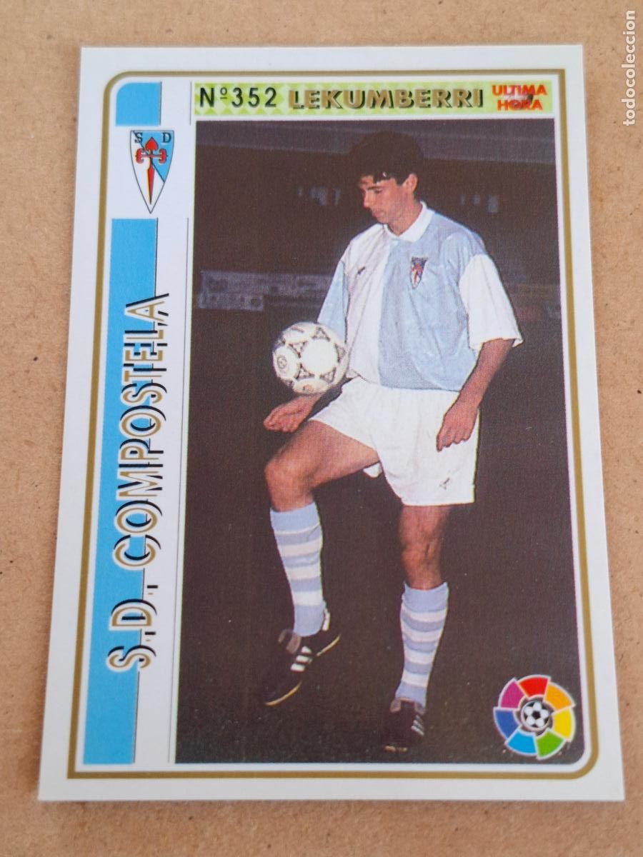 Cromos de Futebol: MUNDICROMO 94 95 1994 1995 - UH &Uacute;LTIMA HORA 352 LEKUMBERRI - SD. COMPOSTELA