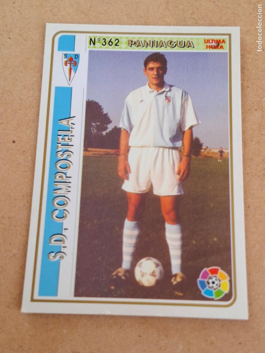 Figurine di Calcio: MUNDICROMO 94 95 1994 1995 - UH &Uacute;LTIMA HORA 362 PANIAGUA - SD. COMPOSTELA