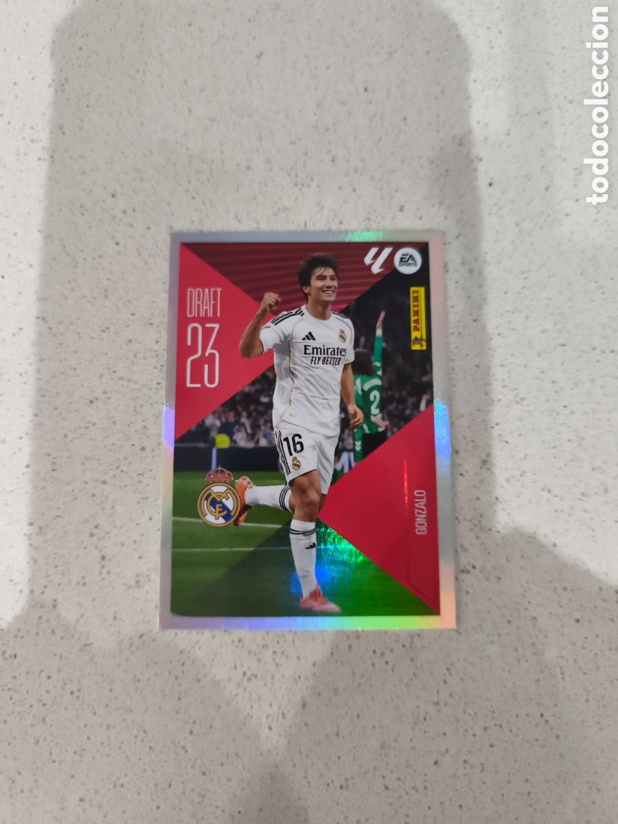 Cromos de Futebol: CROMO N&Uacute;MERO 9 GONZALO REAL MADRID DRAF 23. LIGA ESTE 26/27. PANINI.