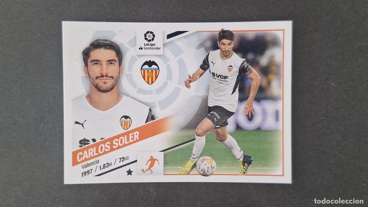 Football Stickers: L1 CARLOS SOLER VALENCIA C. F. LIGA ESTE 2022 2023 22 23 NUNCA PEGADO SIN PEGAR