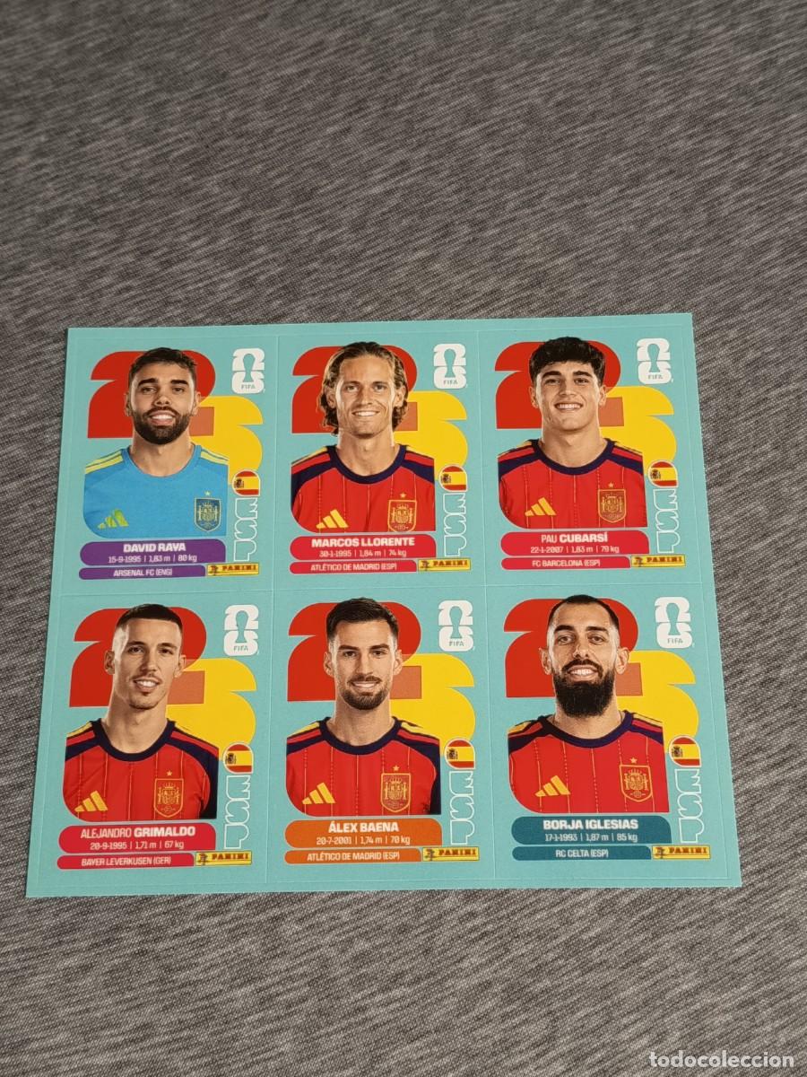 Cromos de f&uacute;tbol: JUGON N&deg;231 LAMINA AMPLIACION 6.JUGADORES SELECCI&Oacute;N ESPA&Ntilde;OLA NUEVO