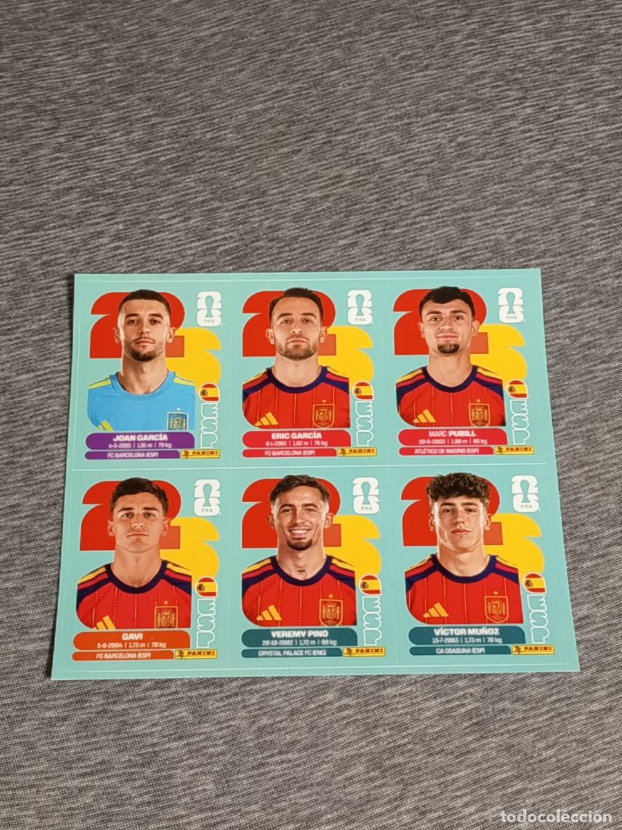 Cromos de f&uacute;tbol: JUGON N&deg;232 LAMINA AMPLIACION 6.JUGADORES SELECCI&Oacute;N ESPA&Ntilde;OLA NUEVO