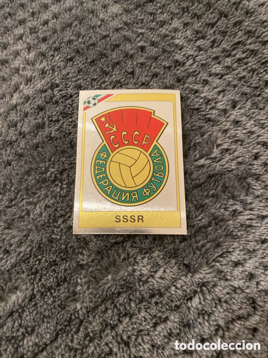 Cromos de Futebol: Cromo panini mundial Mexico 86 n&uacute;mero 182 escudo URSS/SSSR - Sticker album world cup 1986